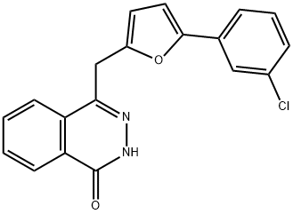 4-([5-(3-CHLOROPHENYL)-2-FURYL]METHYL)-1(2H)-PHTHALAZINONE 结构式
