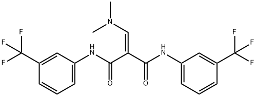 2-[(Dimethylamino)methylene]-N1,N3-bis[3-(trifluoromethyl)phenyl]malonamide 结构式