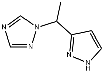 1-[1-(1H-PYRAZOL-3-YL)ETHYL]-1H-1,2,4-TRIAZOLE 结构式