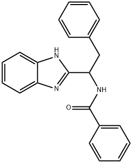 N-[1-(1H-1,3-BENZIMIDAZOL-2-YL)-2-PHENYLETHYL]BENZENECARBOXAMIDE 结构式