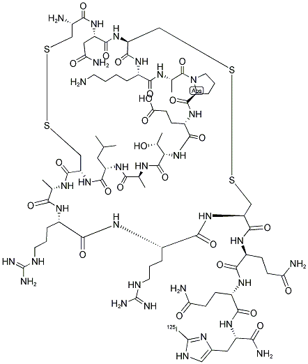 Apamin, [125I]-His18-NH2 结构式