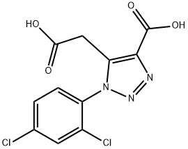 5-(羧甲基)-1-(2,4-二氯苯基)-1H-1,2,3-三唑-4-羧酸 结构式