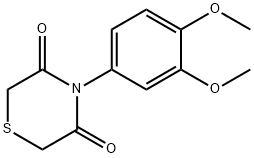 4-(3,4-DIMETHOXYPHENYL)-3,5-THIOMORPHOLINEDIONE 结构式