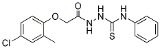 2-(4-CHLORO-2-METHYLPHENOXY)-N-(((PHENYLAMINO)THIOXOMETHYL)AMINO)ETHANAMIDE 结构式