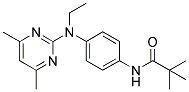 N-[4-[N-ETHYL-(4,6-DIMETHYLPYRIMIDIN-2-YL)AMINO]PHENYL]TERT-BUTYLCARBOXAMIDE 结构式