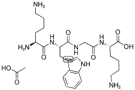 H-LYS-TRP-GLY-LYS-OH ACETATE SALT 结构式