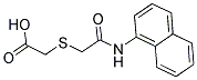 (NAPHTHALEN-1-YLCARBAMOYLMETHYLSULFANYL)-ACETIC ACID 结构式