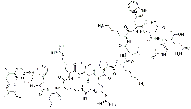 ([125I]-TYR)-DYNORPHIN A 结构式