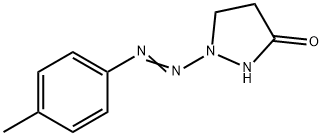 1-[2-(4-METHYLPHENYL)DIAZENYL]TETRAHYDRO-3H-PYRAZOL-3-ONE 结构式