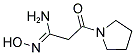 3-Oxo-3-(1-pyrrolidinyl)propionamidoxime