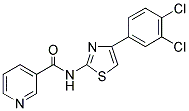 N-(4-(3,4-Dichlorophenyl)(2,5-thiazolyl))-3-pyridylformamide 结构式