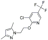 3-CHLORO-2-[2-(3,5-DIMETHYL-1H-PYRAZOL-1-YL)ETHOXY]-5-(TRIFLUOROMETHYL)PYRIDINE 结构式