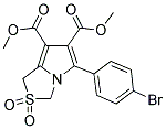 DIMETHYL 5-(4-BROMOPHENYL)-2,2-DIOXO-2,3-DIHYDRO-1H-2LAMBDA6-PYRROLO[1,2-C][1,3]THIAZOLE-6,7-DICARBOXYLATE 结构式