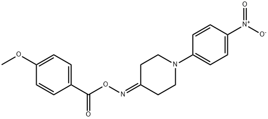 4-([(4-METHOXYBENZOYL)OXY]IMINO)-1-(4-NITROPHENYL)PIPERIDINE 结构式