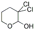 3,3-DICHLORO-2-HYDROXYTETRAHYDROPYRAN 结构式