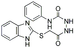 1-(2-(BENZIMIDAZOL-2-YLTHIO)ACETYL)-4-PHENYLSEMICARBAZIDE 结构式