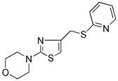 4-(4-[(2-PYRIDYLTHIO)METHYL]-1,3-THIAZOL-2-YL)MORPHOLINE 结构式