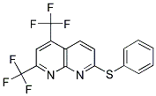 5,7-BIS(TRIFLUOROMETHYL)[1,8]NAPHTHYRIDIN-2-YL PHENYL SULFIDE 结构式