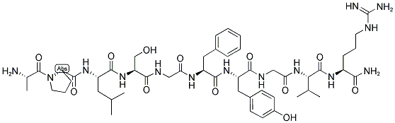 ALA-PRO-LEU-SER-GLY-PHE-TYR-GLY-VAL-ARG-NH2 结构式