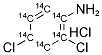 2,4-DICHLOROANILINE [14C(U)], HYDROCHLORIDE 结构式