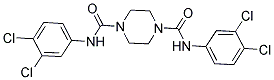 N-(3,4-DICHLOROPHENYL)(4-(N-(3,4-DICHLOROPHENYL)CARBAMOYL)PIPERAZINYL)FORMAMIDE 结构式