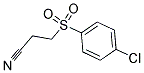3-[(4-CHLOROPHENYL)SULFONYL]PROPANENITRILE 结构式