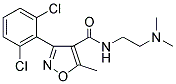 (3-(2,6-Dichlorophenyl)-5-methylisoxazol-4-yl)-N-(2-(dimethylamino)ethyl)formamide 结构式