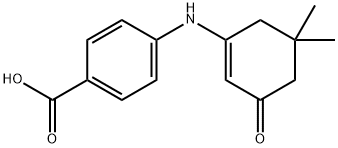 4-((5,5-DIMETHYL-3-OXOCYCLOHEX-1-ENYL)AMINO)BENZOIC ACID 结构式