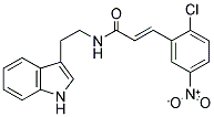 3-(2-CHLORO-5-NITROPHENYL)-N-(2-INDOL-3-YLETHYL)PROP-2-ENAMIDE 结构式