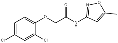 2-(2,4-DICHLOROPHENOXY)-N-(5-METHYLISOXAZOL-3-YL)ETHANAMIDE 结构式