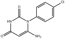 6-氨基-1-(4-氯苯基)嘧啶-2,4(1H,3H)-二酮 结构式