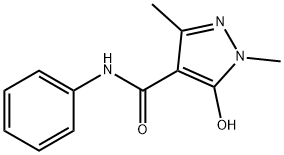 5-Hydroxy-1,3-dimethyl-1H-pyrazole-4-carboxylic acid phenylamide 结构式