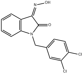 1-(3,4-DICHLOROBENZYL)-1H-INDOLE-2,3-DIONE 3-OXIME 结构式