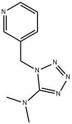 N,N-DIMETHYL-1-(3-PYRIDINYLMETHYL)-1H-1,2,3,4-TETRAAZOL-5-AMINE 结构式