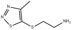 2-[(4-METHYL-1,2,3-THIADIAZOL-5-YL)SULFANYL]-1-ETHANAMINE 结构式