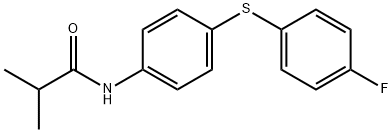 N-(4-[(4-FLUOROPHENYL)SULFANYL]PHENYL)-2-METHYLPROPANAMIDE 结构式