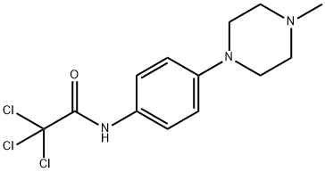 2,2,2-Trichloro-N-[4-(4-methylpiperazino)phenyl]acetamide 结构式