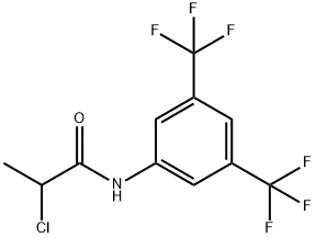 N-(3,5-BIS(TRIFLUOROMETHYL)PHENYL)-2-CHLOROPROPANAMIDE 结构式