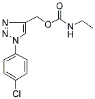 [1-(4-CHLOROPHENYL)-1H-1,2,3-TRIAZOL-4-YL]METHYL N-ETHYLCARBAMATE 结构式