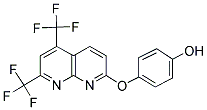 4-([5,7-BIS(TRIFLUOROMETHYL)[1,8]NAPHTHYRIDIN-2-YL]OXY)BENZENOL 结构式
