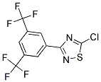 5-CHLORO-3-[3,5-DI(TRIFLUOROMETHYL)PHENYL]-1,2,4-THIADIAZOLE 结构式