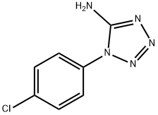 1-(4-CHLOROPHENYL)-1H-1,2,3,4-TETRAAZOL-5-AMINE 结构式