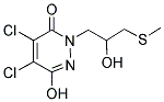 4,5-Dichloro-6-hydroxy-2-[2-hydroxy-3-(methylthio)propyl]-2,3-dihydropyridazin-3-one 结构式