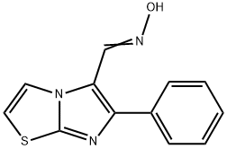 6-Phenylimidazo[2,1-b][1,3]thiazole-5-carbaldehyde oxime 结构式