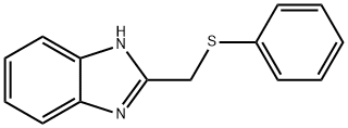 1H-1,3-BENZIMIDAZOL-2-YLMETHYL PHENYL SULFIDE 结构式