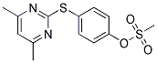 METHYLSULPHONIC ACID, 4-[(4,6-DIMETHYLPYRIMIDIN-2-YL)THIO]PHENYL ESTER 结构式