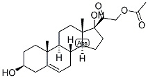 5-PREGNEN-3-BETA, 17,21-TRIOL-20-ONE 21-ACETATE 结构式