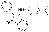 2-PHENYL-3-((4-ISOPROPYLPHENYL)AMINO)INDEN-1-ONE 结构式