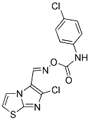 6-CHLORO-5-[(([(4-CHLOROANILINO)CARBONYL]OXY)IMINO)METHYL]IMIDAZO[2,1-B][1,3]THIAZOLE 结构式