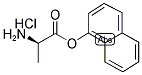 D-丙氨酸-1-萘酯盐酸盐 结构式